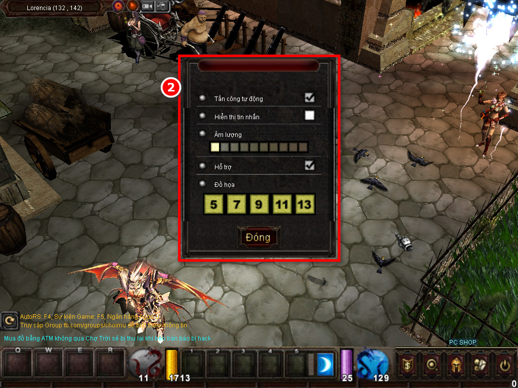 Chức năng chính của Game MU Thuần Việt Chức năng chính của Game MU Thuần Việt